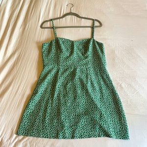Size 10 French Connection green floral dress